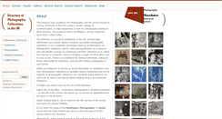 Desktop Screenshot of directoryphotographiccollectionsuk.org